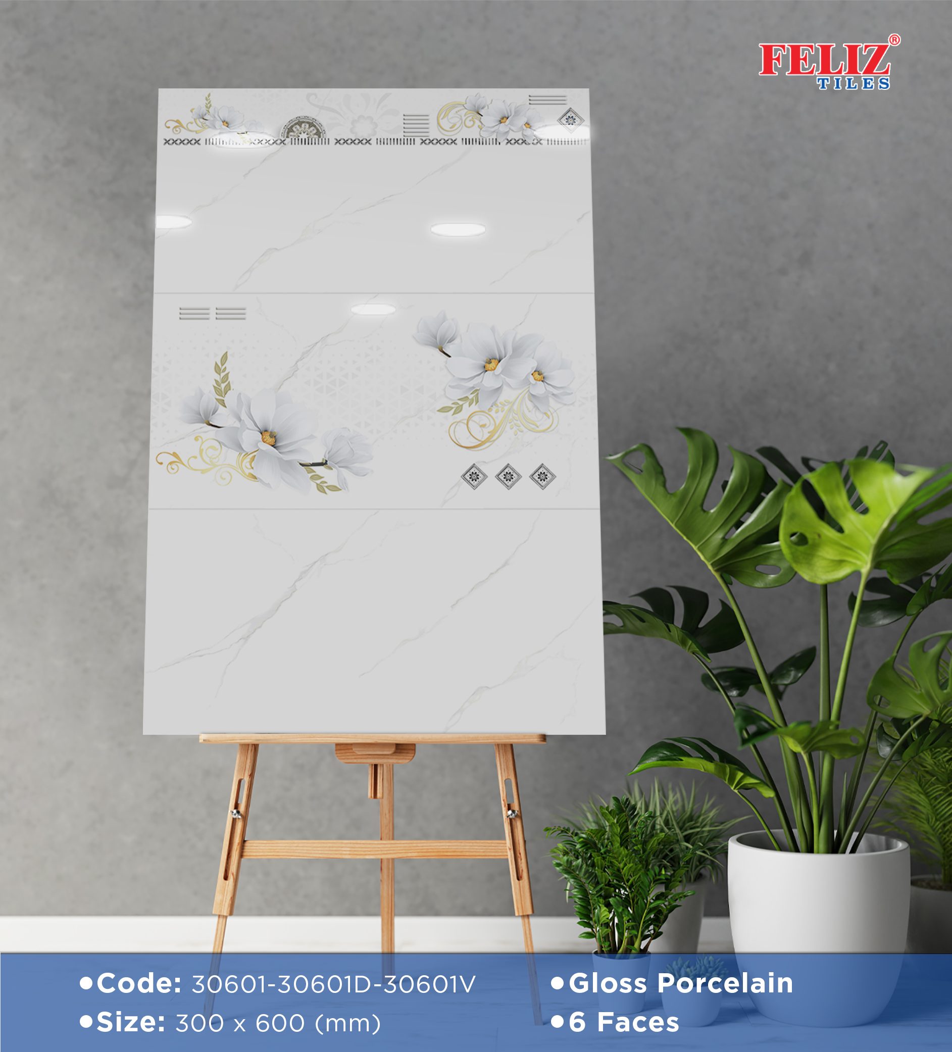 Gạch 30×60 Feliz Tiles 30601-30601D-30601V – CÔNG TY TNHH KHANG THỊNH PHÁT